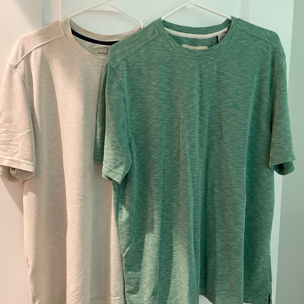 Lot of 2 Tommy Bahama Dress T Shirts
